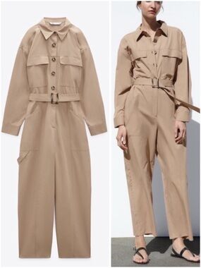 LONG BELTED JUMPSUIT
MID-CAMEL